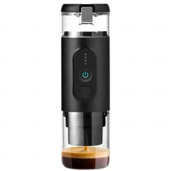 Portable Electric Espresso Coffee Machine Cordless Heating Single Serve Mini Coffee Maker with 2-IN-1 Coffee Powder/Capsule Bin Pump Pressure Auto Brew 2500mAh