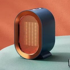 Portable Electric Heater With Thermostat 1200W Safe and Quiet PTC Ceramic Heater Heats Up To 20 Square Meter Indoor Winter Warm Air Blower Mini Radiator Heater Fan For Home Bedroom Bathroom Office Ro