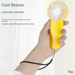 Portable Handheld Mini Fan – Pocket-Sized USB Rechargeable Cooling Fan for Home, Office, or Outdoor Use