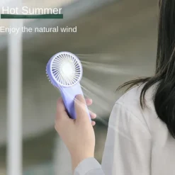 Portable Handheld Mini Fan – Pocket-Sized USB Rechargeable Cooling Fan for Home, Office, or Outdoor Use