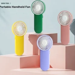 Portable Handheld Mini Fan – Pocket-Sized USB Rechargeable Cooling Fan for Home, Office, or Outdoor Use