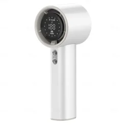 Portable High-Speed Fan Ultra-High Wind, 1–100 Stepless Speeds, LED Digital Display, Smart Touch Control, Anti-Loss Lanyard
