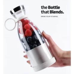 Portable Juicer, Mini Electric Fruit Blender, Rechargeable Juice Maker, Compact Shake Cup for Smoothies & Juices