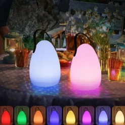 Portable Lantern Hanging Tent Light USB Rechargeable LED Night Light For Bedroom Living Room Camping Light Remote Control Colorful Atmosphere Camping Light Camping Portable Light Easy to Carry