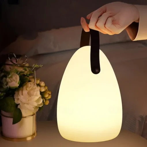 Portable Lantern Hanging Tent Light USB Rechargeable LED Night Light For Bedroom Living Room Camping Light Remote Control Colorful Atmosphere Camping Light Camping Portable Light Easy to Carry