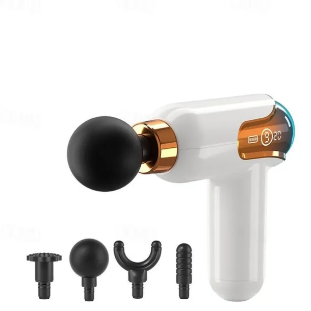 Portable LCD Massage Gun Deep Tissue Muscle Electric Massager For Leg Body Neck Shoulder Pain Relief Sport Relaxation(1pcs)