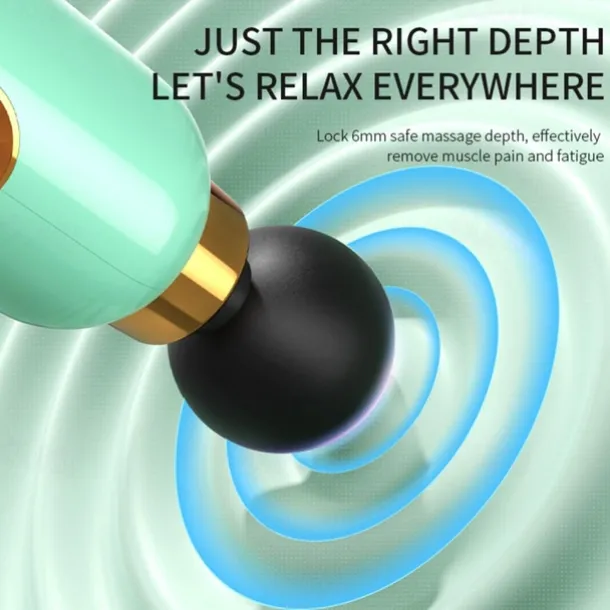 Portable LCD Massage Gun Deep Tissue Muscle Electric Massager For Leg Body Neck Shoulder Pain Relief Sport Relaxation(1pcs)