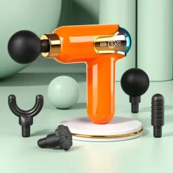 Portable LCD Massage Gun Deep Tissue Muscle Electric Massager For Leg Body Neck Shoulder Pain Relief Sport Relaxation(1pcs)