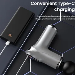 Portable Massage Gun High Frequency Muscle Vibration Massager For The Whole Body Deep Relaxation Muscle Pain Relief Fitness Massager