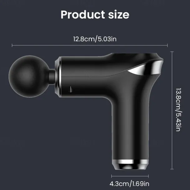 Portable Massage Gun High Frequency Muscle Vibration Massager For The Whole Body Deep Relaxation Muscle Pain Relief Fitness Massager