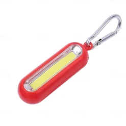 Portable Mini COB LED Keychain Pocket Flashlight 3 Modes LED Flashlight Battery Powered Outdoor Camping Hiking Fishing Torch