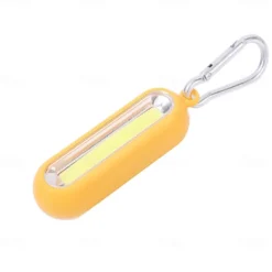 Portable Mini COB LED Keychain Pocket Flashlight 3 Modes LED Flashlight Battery Powered Outdoor Camping Hiking Fishing Torch
