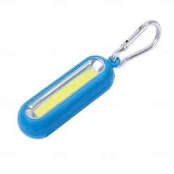 Portable Mini COB LED Keychain Pocket Flashlight 3 Modes LED Flashlight Battery Powered Outdoor Camping Hiking Fishing Torch