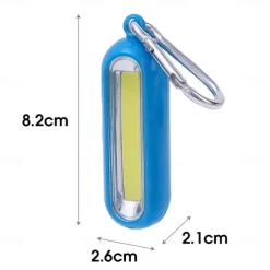 Portable Mini COB LED Keychain Pocket Flashlight 3 Modes LED Flashlight Battery Powered Outdoor Camping Hiking Fishing Torch