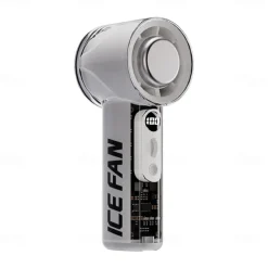 Portable Mini Handheld Fan with Ice Porcelain Dual Cooling, 3000mAh Battery, Digital Display, 100 Speed Adjustable, Quiet Lightweight USB Rechargeable Cooling Fan for Outdoor Travel