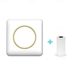 Portable Mini Label Printer: BT-Compatible Inkless Pocket Printer for iPhone Thermal Sticker Maker - Perfect for Receipts, Pictures, Notes, and Home/Office Use!