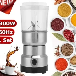 Portable Multifunctional Large Capacity Smash Machine Electric Coffee Cereals Grain Grinder Household Electric Cereals Powder Electric Seasonings Spices Milling Machine Grinder