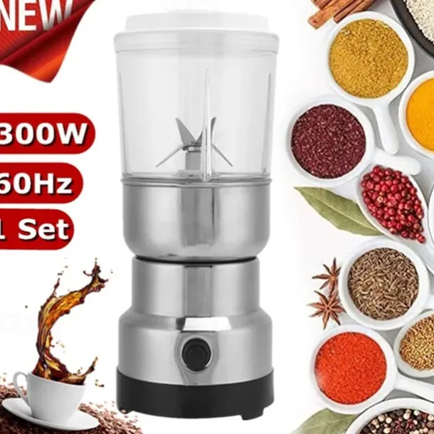 Portable Multifunctional Large Capacity Smash Machine Electric Coffee Cereals Grain Grinder Household Electric Cereals Powder Electric Seasonings Spices Milling Machine Grinder