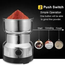 Portable Multifunctional Large Capacity Smash Machine Electric Coffee Cereals Grain Grinder Household Electric Cereals Powder Electric Seasonings Spices Milling Machine Grinder