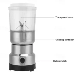 Portable Multifunctional Large Capacity Smash Machine Electric Coffee Cereals Grain Grinder Household Electric Cereals Powder Electric Seasonings Spices Milling Machine Grinder