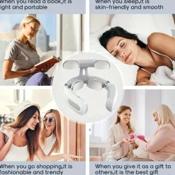 Portable Neck & Shoulder Massager With Deep Tissue Kneading USB Rechargeable