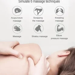 Portable Neck Body Massager Microcurrent Muscle Relief Pain Mini Electric Convenient Intelligent Cervical Massage Stickers Meridian Massager