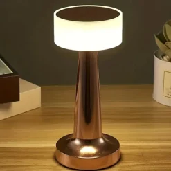 Portable Rechargeable LED Table Lamp with Touch Sensor Dimming Perfect for Bedroom, Living Room Office, College Dorm Bar Party Dinner and Restaurant Decor