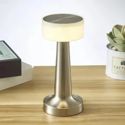 Portable Rechargeable LED Table Lamp with Touch Sensor Dimming Perfect for Bedroom, Living Room Office, College Dorm Bar Party Dinner and Restaurant Decor