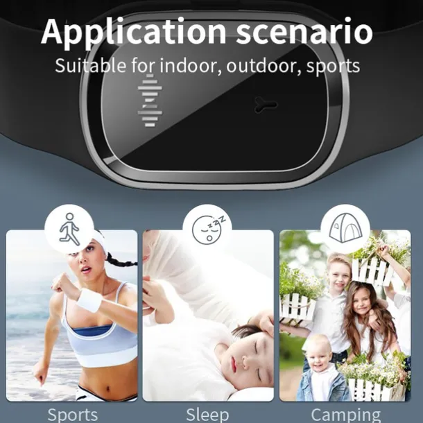 Portable Ultrasonic Mosquito Killer Smart Watch – Waterproof Physical Repellent Bracelet