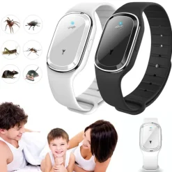 Portable Ultrasonic Mosquito Killer Smart Watch – Waterproof Physical Repellent Bracelet