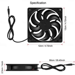 Portable USB Air Conditioner Fan – Mini Evaporative Cooler with Humidifier and Purifier Function for RV, Office, Bedroom