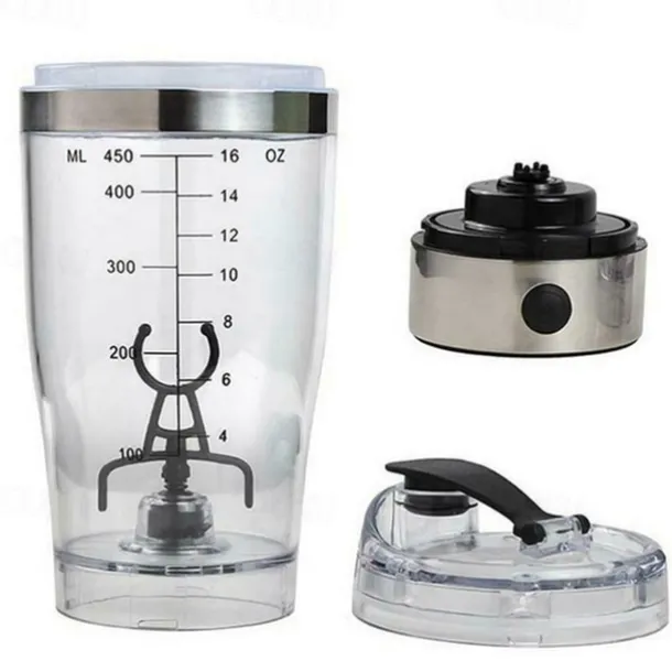 Portable USB Rechargeable Protein Shaker Bottle Electric Mixer Cup