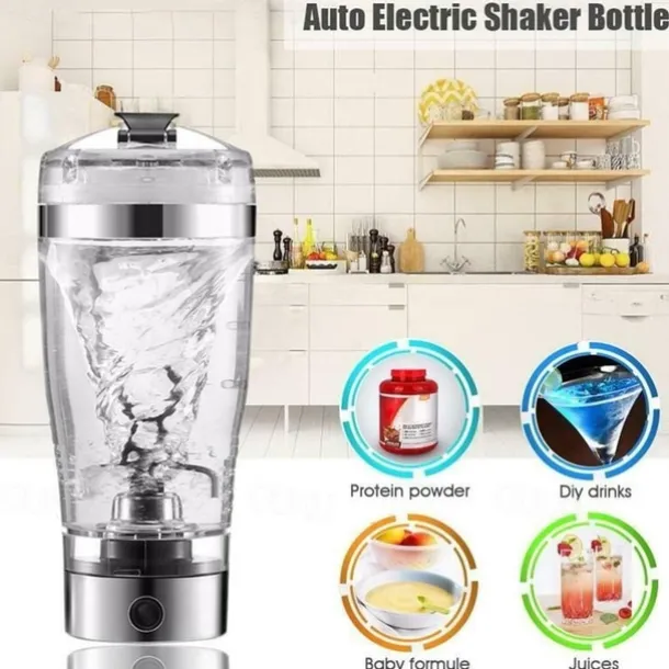 Portable USB Rechargeable Protein Shaker Bottle Electric Mixer Cup