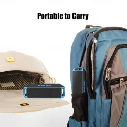 Portable Wireless Bluetooth Speakers Built-in 1800mAh Battery Power Bank Outdoor Portable TWS Speakers with Powerful Rich Bass Loud Stereo Sound 33ft Wireless Range HD Call Compatible with iPhone