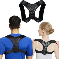 Posture Corrector for Men and Women, Adjustable Back Brace Belt, Support Shoulder Straightener, Back Spine Corrector Providing Pain Relief from Lumbar, Neck, Shoulder, and Clavicle, Back