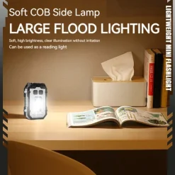 Powerful 2 XTECOB Flashlight with Powerful Magnet Mini Flashlight Rechargeable Hat Clip Light Outdoor Waterproof Camping Fishing