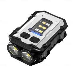 Powerful 2 XTECOB Flashlight with Powerful Magnet Mini Flashlight Rechargeable Hat Clip Light Outdoor Waterproof Camping Fishing