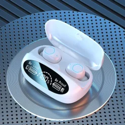 Powerful Bass True Wireless Earbuds Bluetooth 5.3 IPX7 Waterproof Noise Reduction Earphones