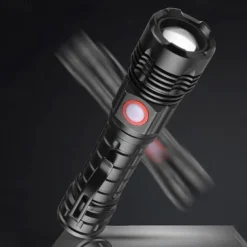 Powerful LED Flashlight High Power 18650 USB Rechargeable Zoom Fishing Lantern 5 Modes Waterproof Bicycle Light Tactical Torch