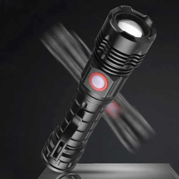 Powerful LED Flashlight High Power 18650 USB Rechargeable Zoom Fishing Lantern 5 Modes Waterproof Bicycle Light Tactical Torch