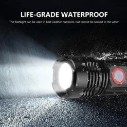 Powerful LED Flashlight High Power 18650 USB Rechargeable Zoom Fishing Lantern 5 Modes Waterproof Bicycle Light Tactical Torch