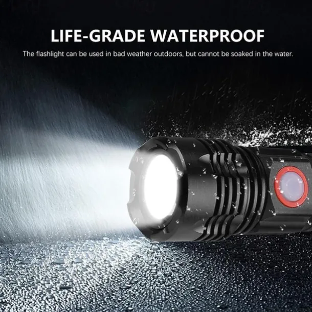 Powerful LED Flashlight High Power 18650 USB Rechargeable Zoom Fishing Lantern 5 Modes Waterproof Bicycle Light Tactical Torch