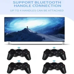 Powkiddy X55 Handheld Game Console with Built-in Games IPS RGB Screen 5.5-Inch (256G 30000 Games), Perfect Christmas Birthday Party Gifts for Friends and Children