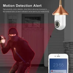 1080P/720P Wifi E27 Bulb Surveillance Camera Full Color Night Vision Motion Detection 4x Digital Zoom 2 Way Voice Indoor Baby Monitor Home Security Netcam