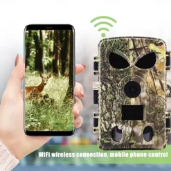 PR8000 Camera Motion WiFi 60MP Hunting Camera with SIM Card Wireless Wildlife Cam IP65 Waterproof Night Infrared Camera