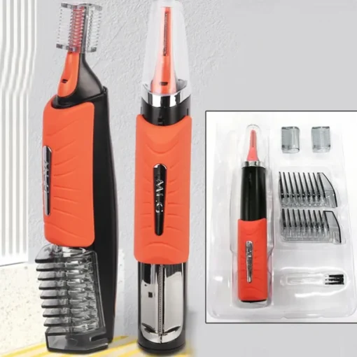 Precision Micro Eyebrow Ear Nose Trimmer Removal Clipper Shaver Personal Face Care Hair Trimer With LED Ligh