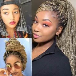 Pre-Stretched Colorful Ombre Braids Hair Extensions 26 inch 6 packs Synthetic Crochet Braids Hot Water Setting and Easy to Braid 26inch 6packs