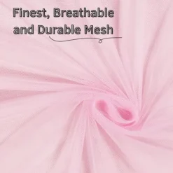 Princess Bed Canopy for Girls, Fantasy Tulle Girls Room Decor Crown Bed Curtains - 360° Encrypted Tulle Bed Canopy to Cover Toddler Crib