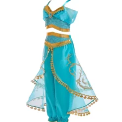 Princess Jasmine Costume Girls' Fairytale Theme Performance Cosplay Costumes Theme Party Sequins Polyester / Top / Pants World Book Day Costumes