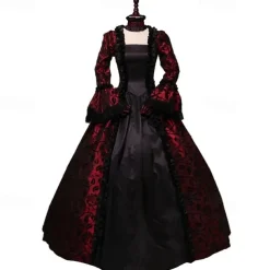 Princess Prince Vampire Couples Outfits Halloween Group Couples Costumes Adults' Men's Women's Royal Style Rococo Baroque Performance Party Masquerade Halloween Carnival Easy Carnival Costume